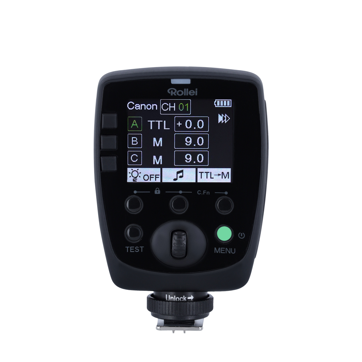 Professional radio transmitter Mark II for Rollei studio flashes