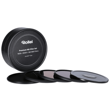 Rollei Filter Graufilter Set (ND8 / ND64 / ND1000) - kleine Rundfilter für DSLM-Kameras
